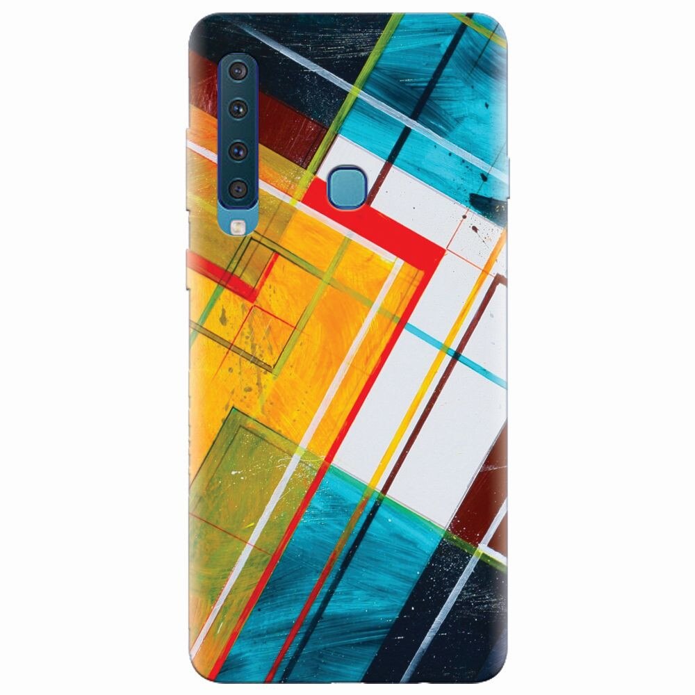 Husa silicon pentru Samsung Galaxy A9 2018, Abstraction Color Shape