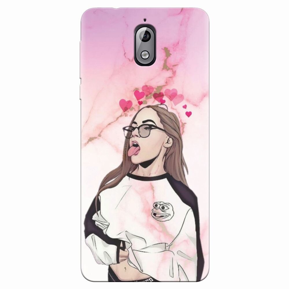 Husa silicon pentru Nokia 3.1, Bad Girl