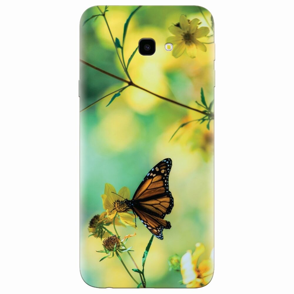 Husa silicon pentru Samsung Galaxy J4 Plus, Butterfly