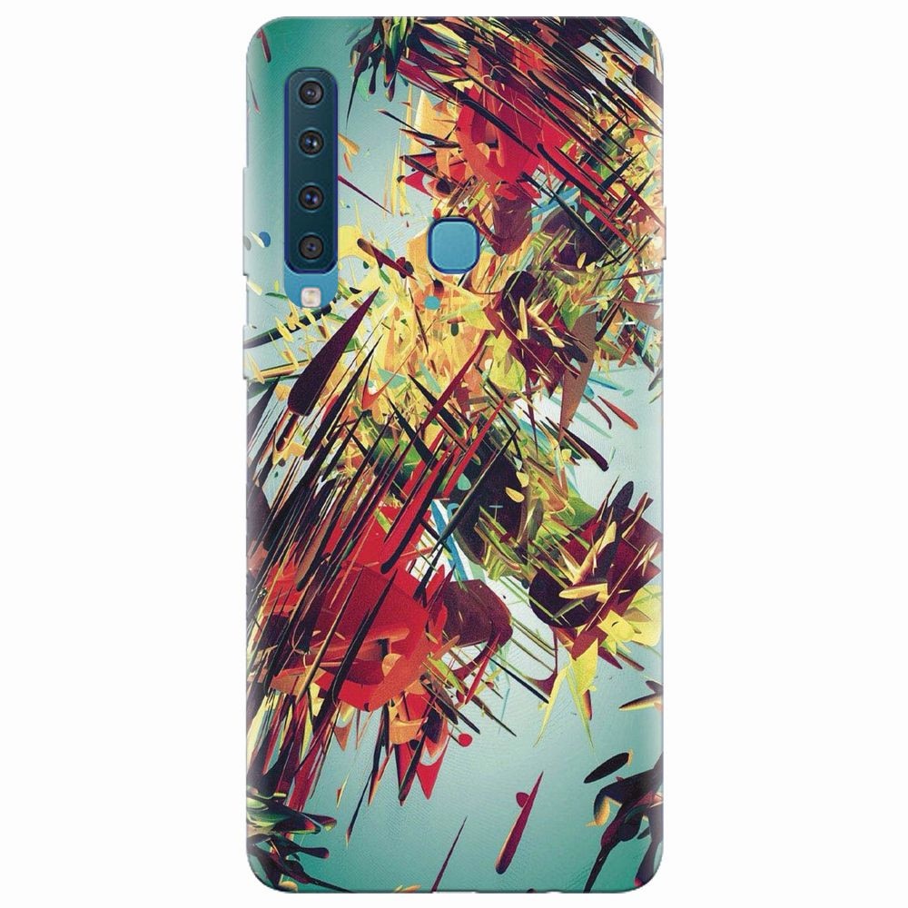 Husa silicon pentru Samsung Galaxy A9 2018, Complex Abstract Colorful 3D Drawing