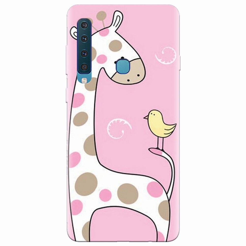 Husa silicon pentru Samsung Galaxy A9 2018, Cute Giraffe