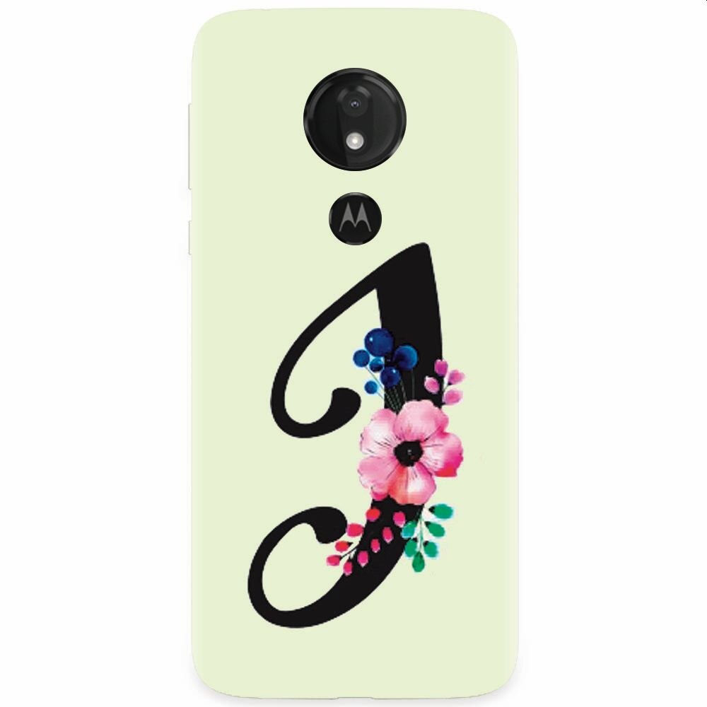 Husa silicon pentru Motorola Moto G7 Power, Litera I