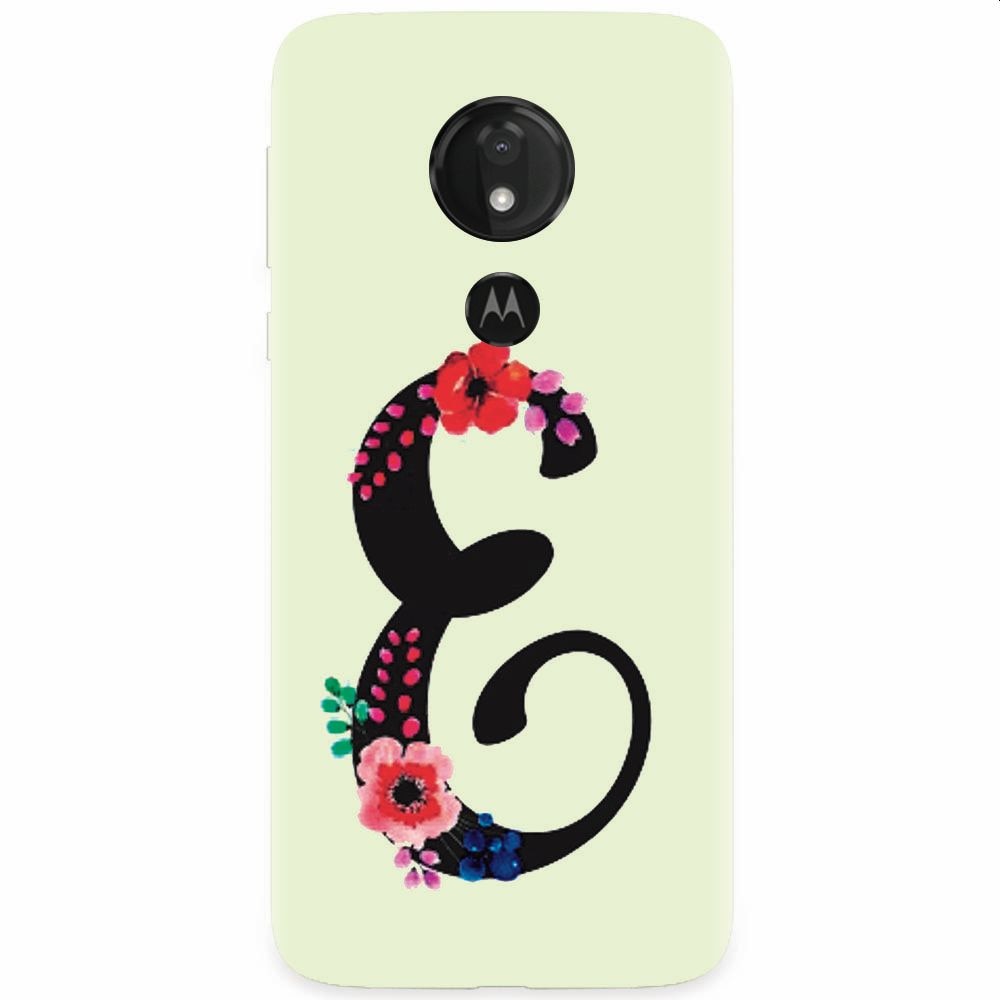 Husa silicon pentru Motorola Moto G7, Litera E