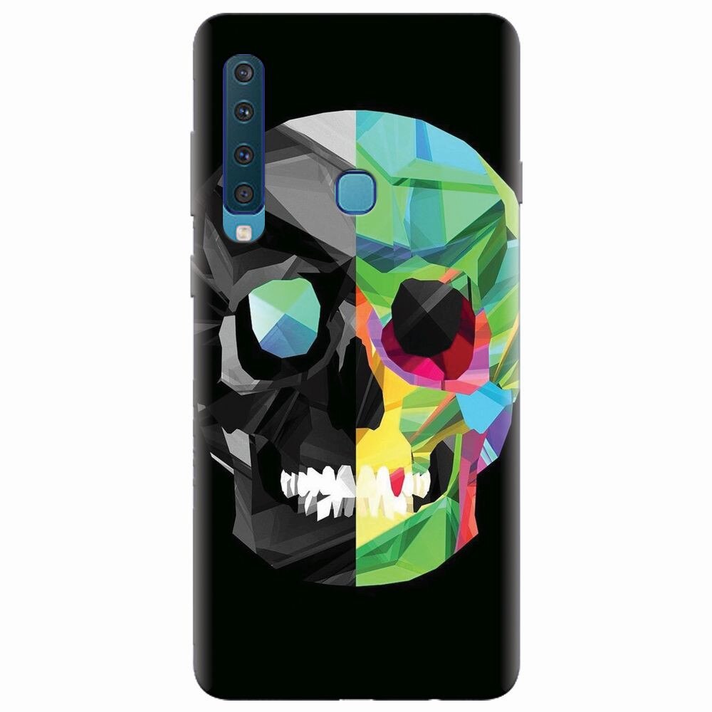 Husa silicon pentru Samsung Galaxy A9 2018, Colorful Skull