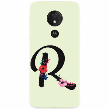 Husa silicon pentru Motorola Moto G7 Power, Litera R Husa silicon pentru Motorola Moto G7 Power, Litera R