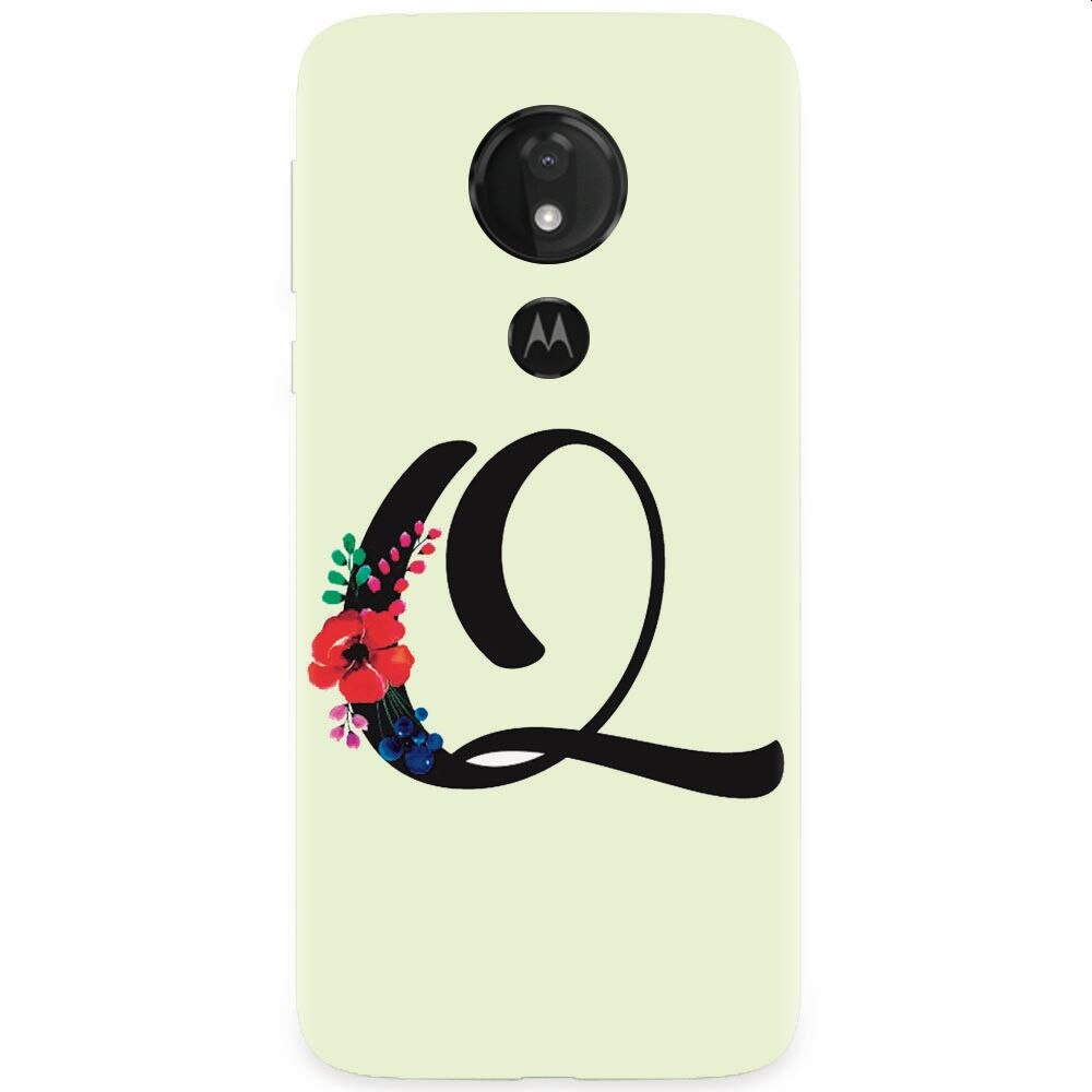 Husa silicon pentru Motorola Moto G7, Litera Q
