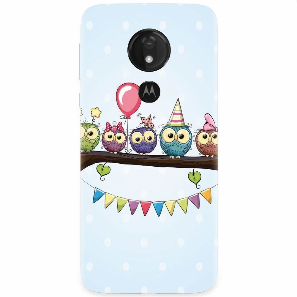 Husa silicon pentru Motorola Moto G7, Party Birds