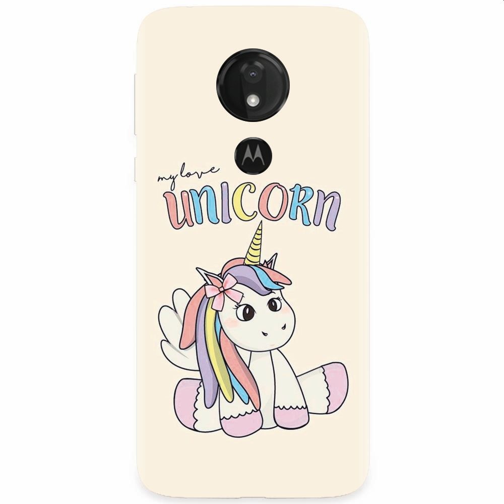 Husa silicon pentru Motorola Moto G7, My Love Unicorn