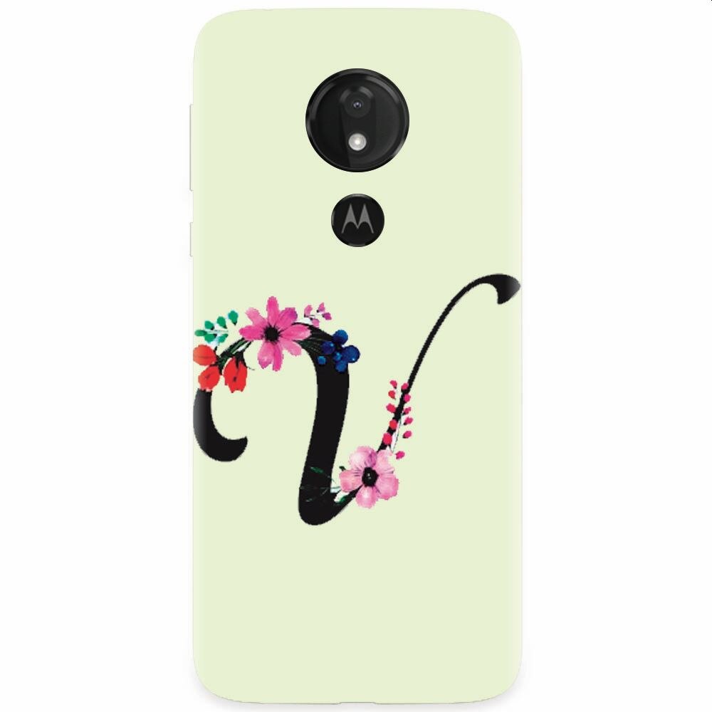 Husa silicon pentru Motorola Moto G7 Power, Litera V