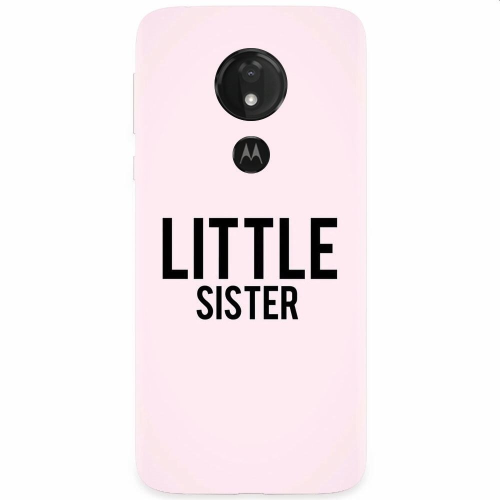 Husa silicon pentru Motorola Moto G7, Little Sister