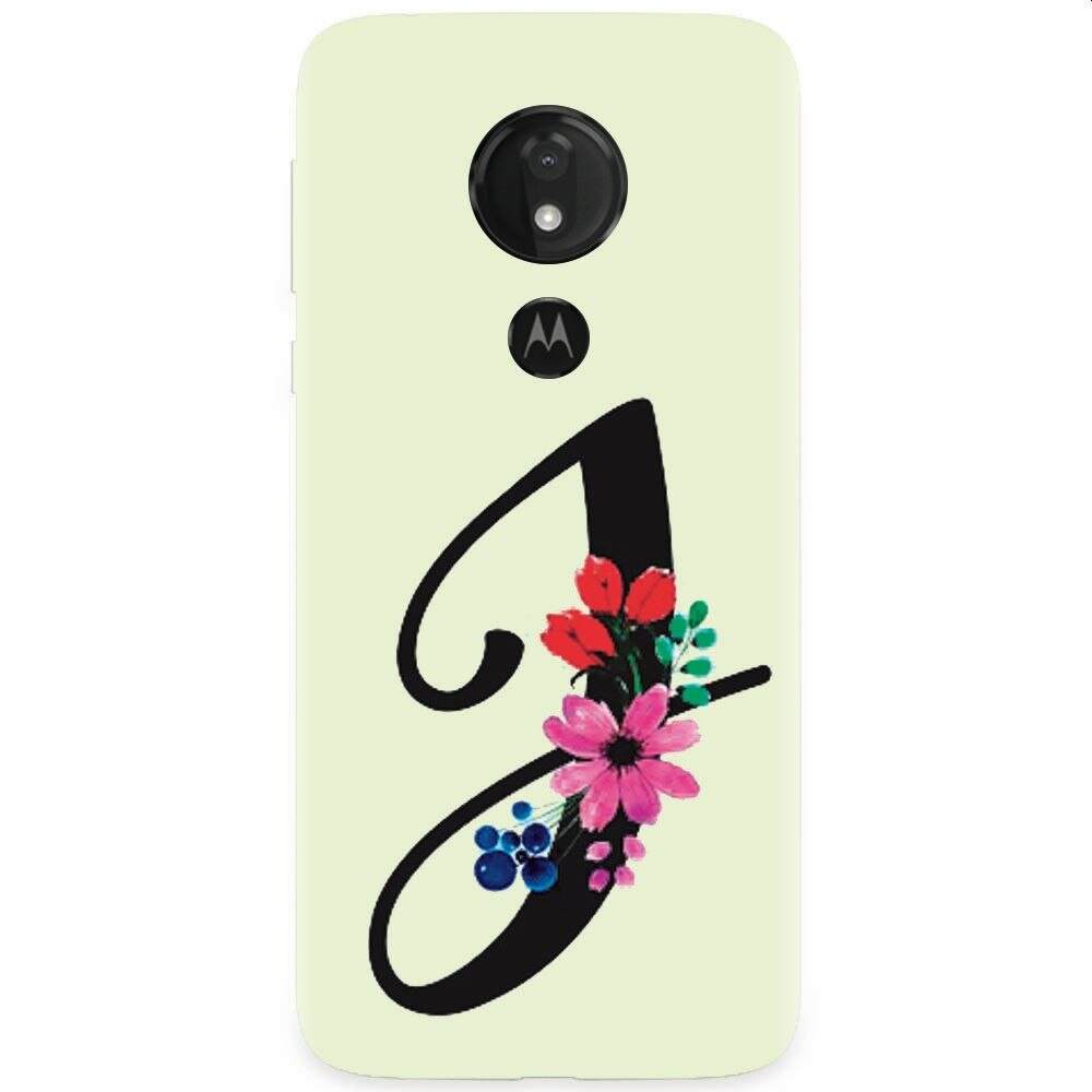 Husa silicon pentru Motorola Moto G7, Litera J