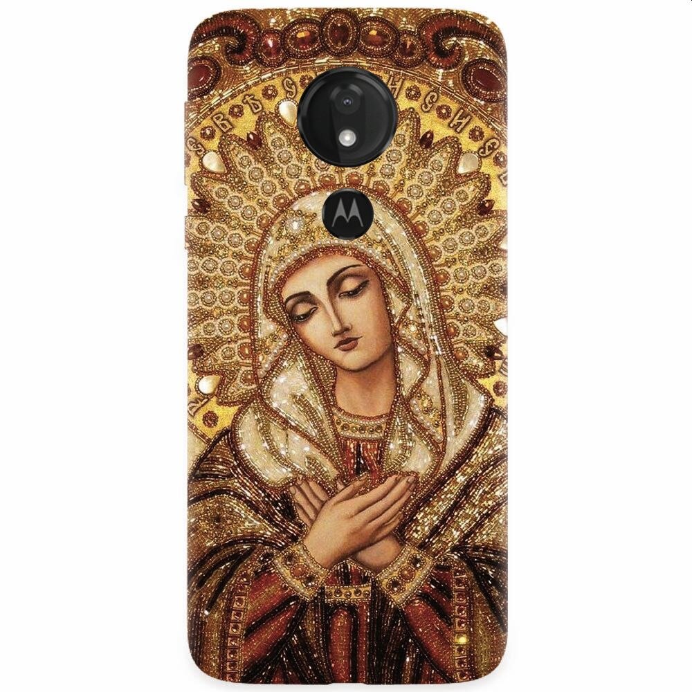 Husa silicon pentru Motorola Moto G7, Maica Domnului