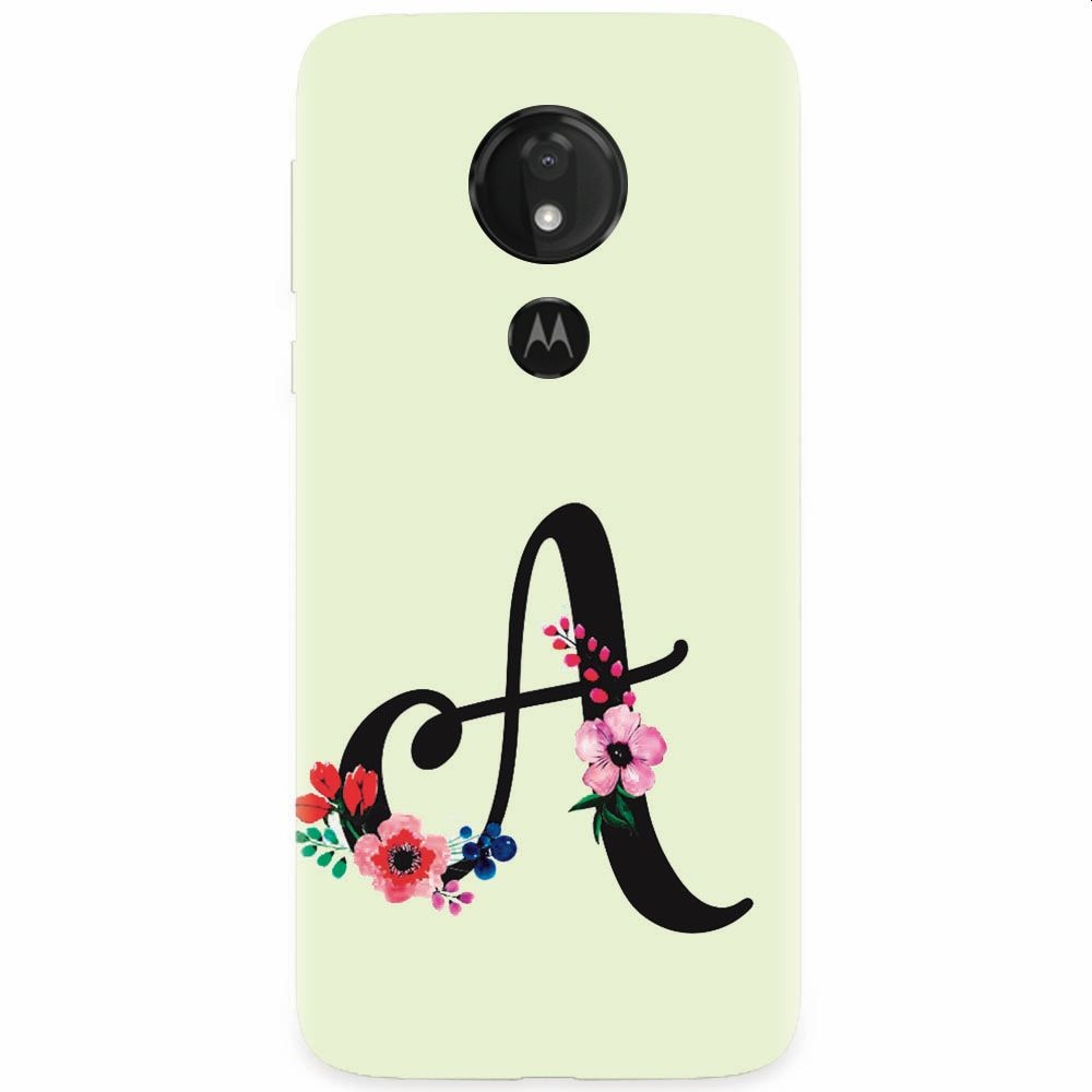 Husa silicon pentru Motorola Moto G7 Power, Litera A
