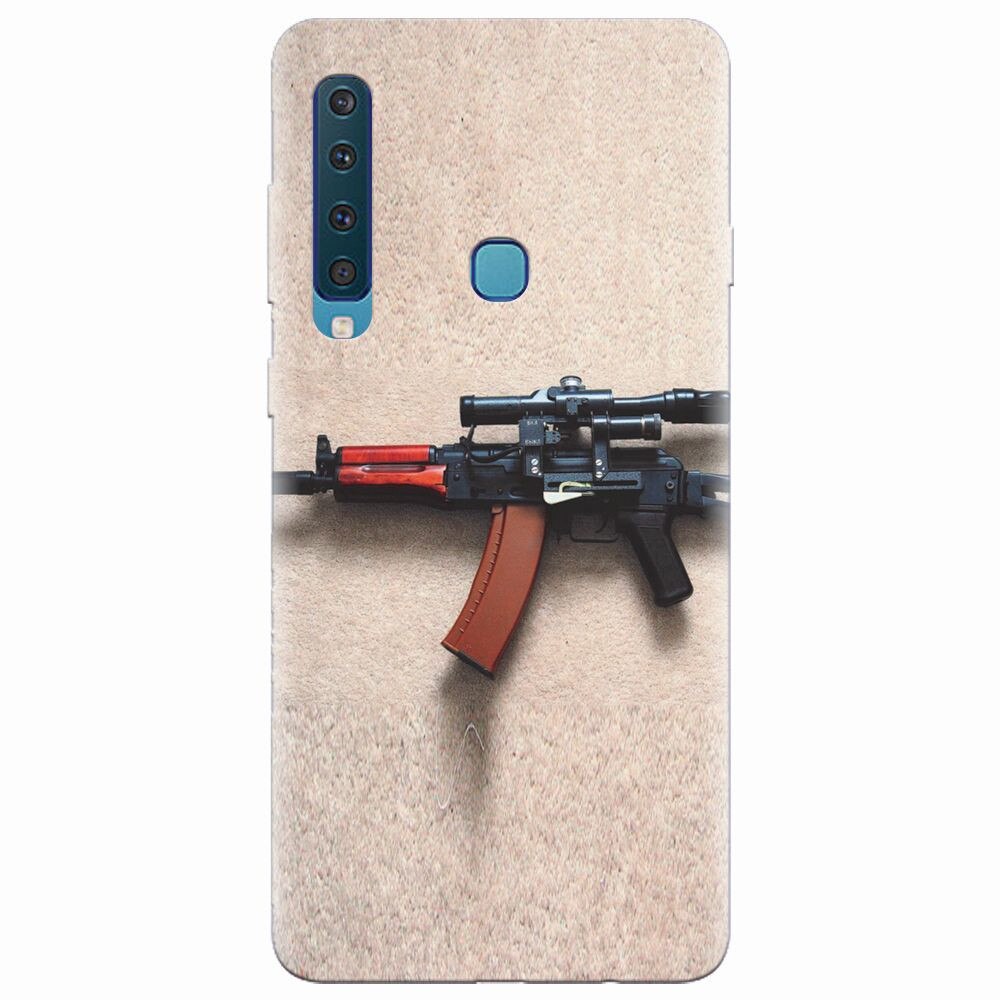 Husa silicon pentru Samsung Galaxy A9 2018, AK Kalashnikov Gun Of Military