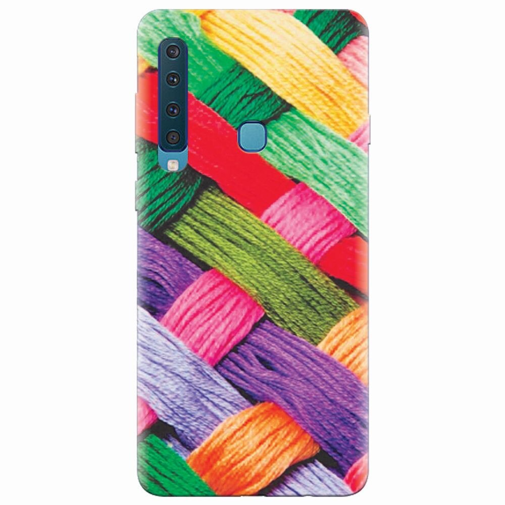 Husa silicon pentru Samsung Galaxy A9 2018, Colorful Woolen Art