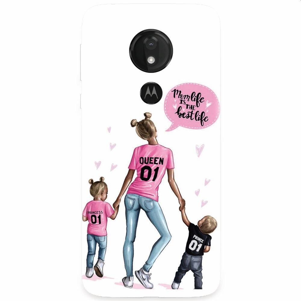 Husa silicon pentru Motorola Moto G7 Power, Mom Life