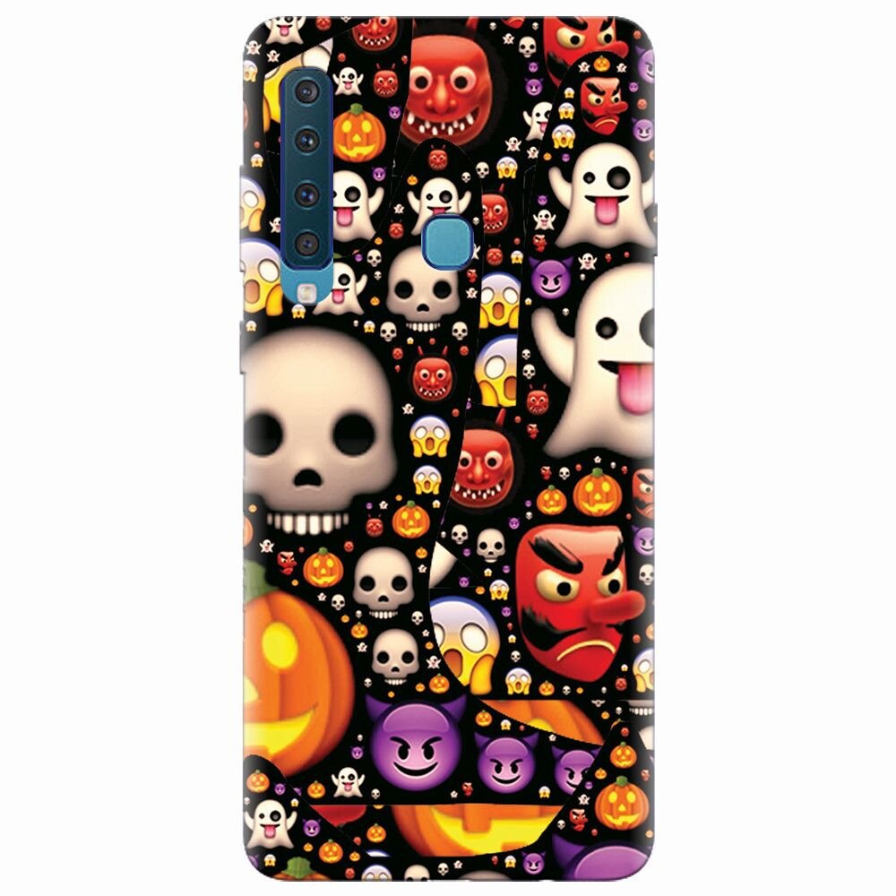 Husa silicon pentru Samsung Galaxy A9 2018, Emoji Mess