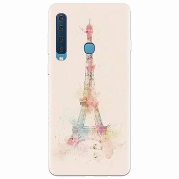 Husa silicon pentru Samsung Galaxy A9 2018, Eiffel Tower 001 Husa silicon pentru Samsung Galaxy A9 2018, Eiffel Tower 001