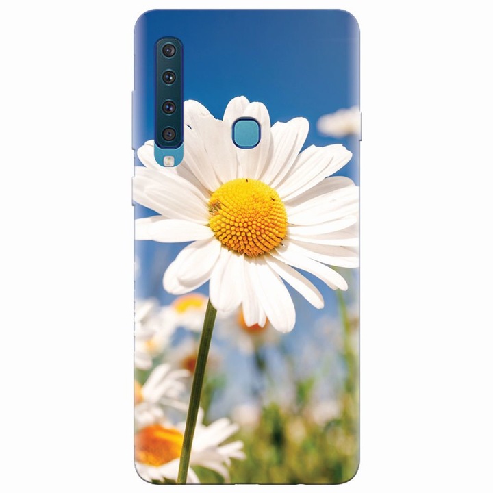 Husa silicon pentru Samsung Galaxy A9 2018, Daisies Field Flowers