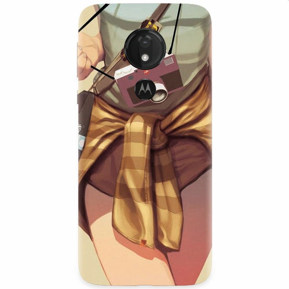 Husa silicon pentru Motorola Moto G7, Photograph Girl