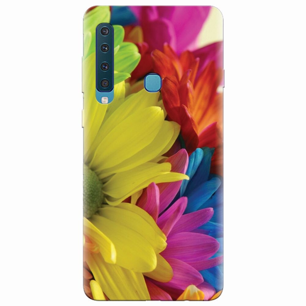 Husa silicon pentru Samsung Galaxy A9 2018, Flower