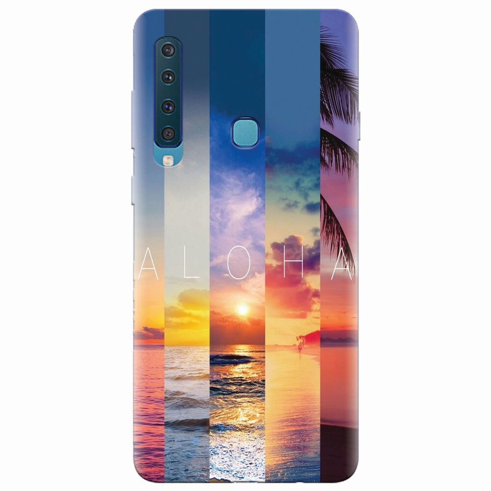 Husa silicon pentru Samsung Galaxy A9 2018, Aloha Summer Stripes