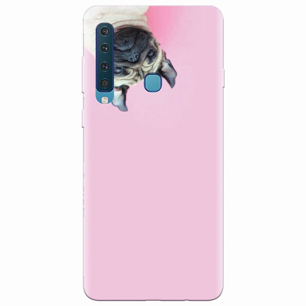 Husa silicon pentru Samsung Galaxy A9 2018, Dog And Pink