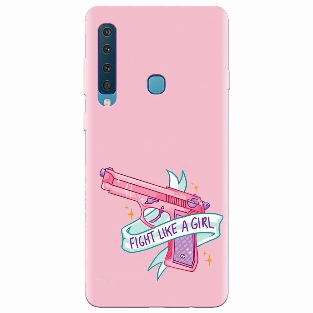 Husa silicon pentru Samsung Galaxy A9 2018, Fight Like A Girl