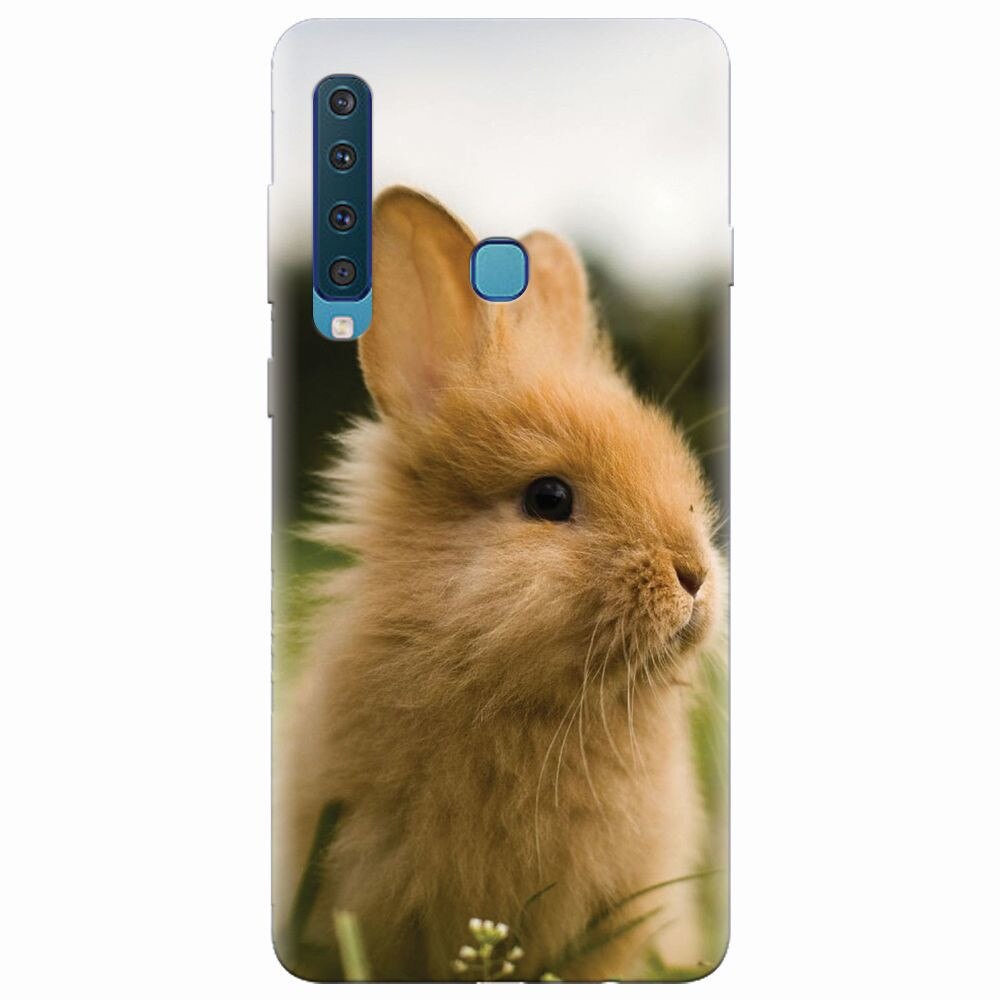 Husa silicon pentru Samsung Galaxy A9 2018, Cute Rabbit In Grass