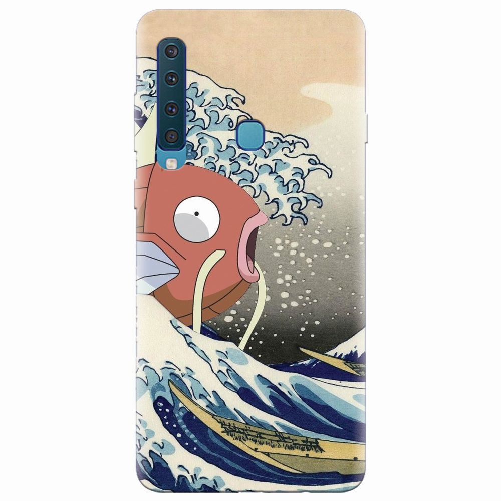 Husa silicon pentru Samsung Galaxy A9 2018, Great Wave Fish