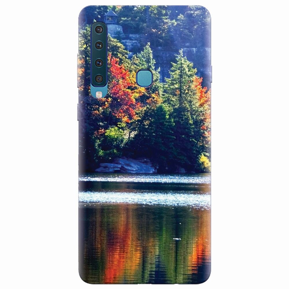 Husa silicon pentru Samsung Galaxy A9 2018, Lake Minnewaska Autumn