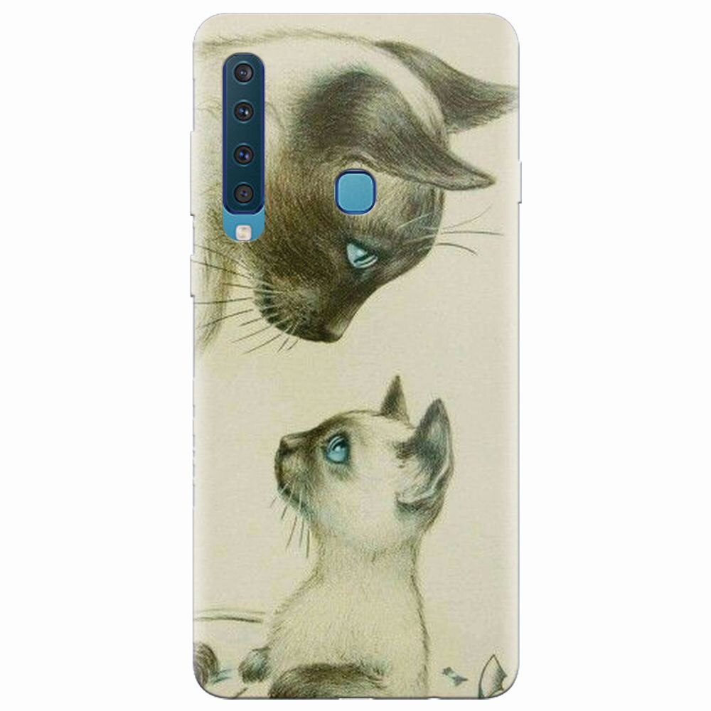 Husa silicon pentru Samsung Galaxy A9 2018, Little Cat