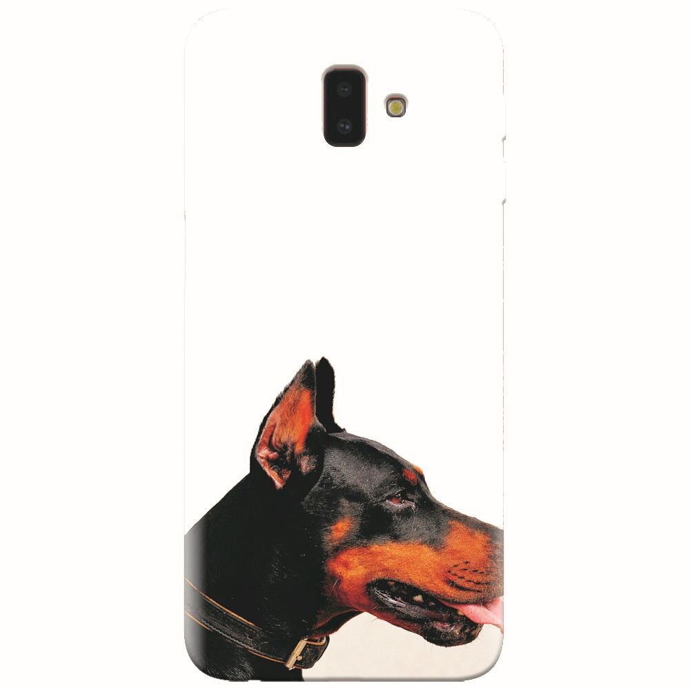 Husa silicon pentru Samsung Galaxy J6 Plus, Doberman