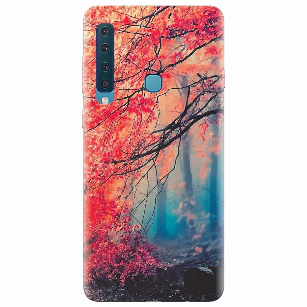 Husa silicon pentru Samsung Galaxy A9 2018, Morning Fog Inest Nature