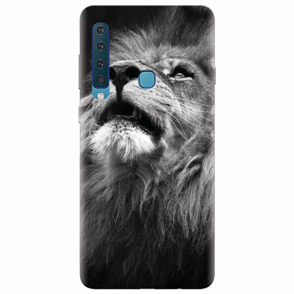 Husa silicon pentru Samsung Galaxy A9 2018, Majestic Lion Portrait
