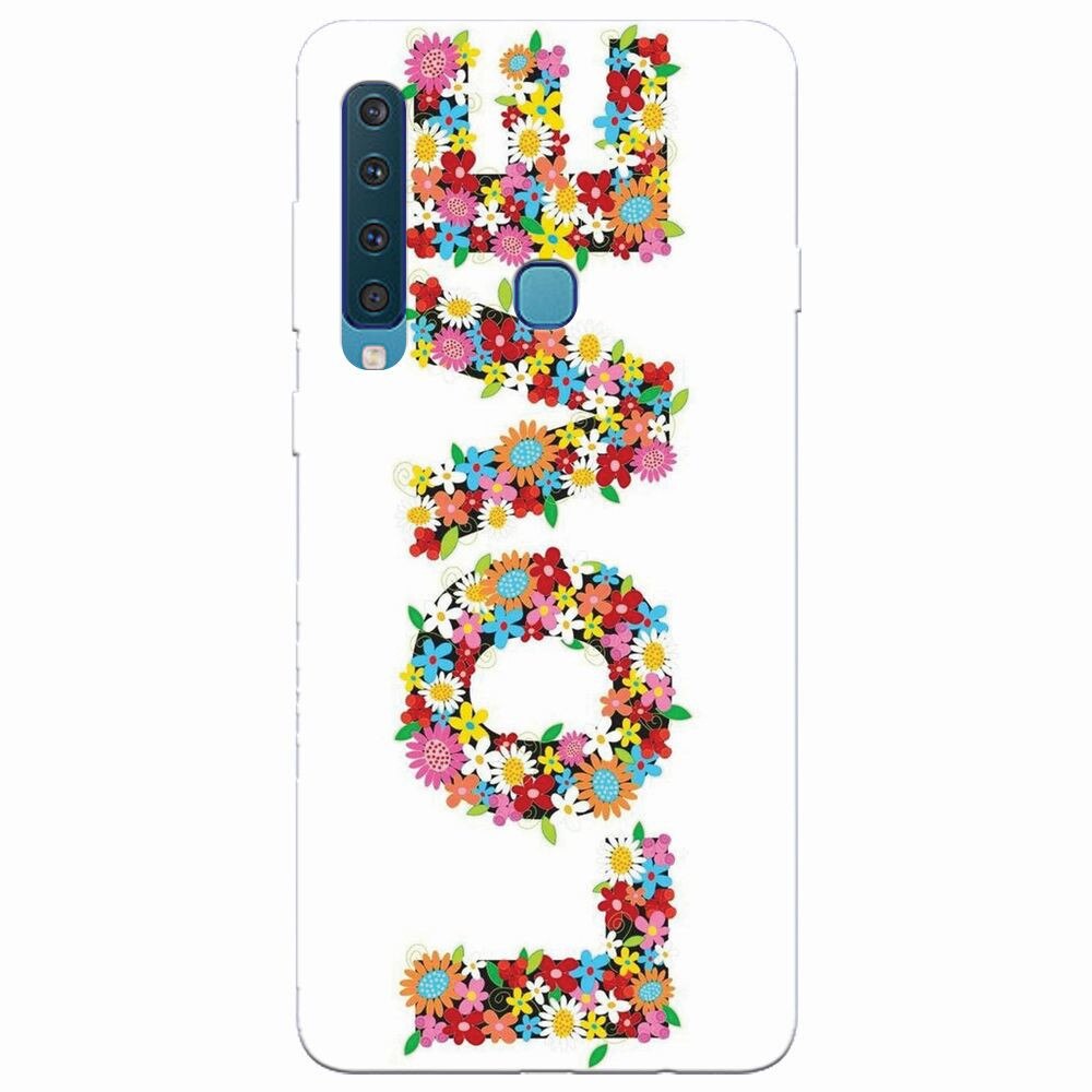 Husa silicon pentru Samsung Galaxy A9 2018, Love Made By Flowers