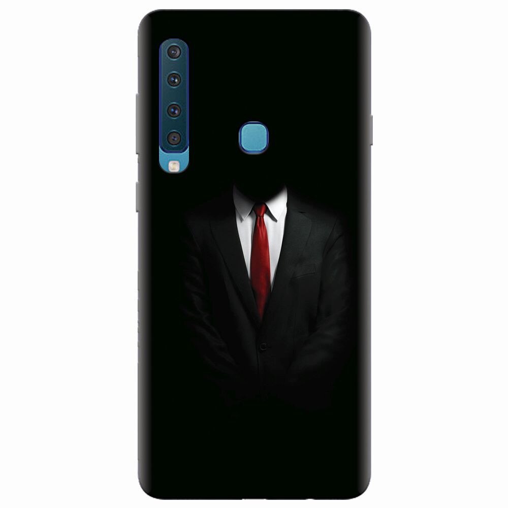 Husa silicon pentru Samsung Galaxy A9 2018, Mystery Man In Suit