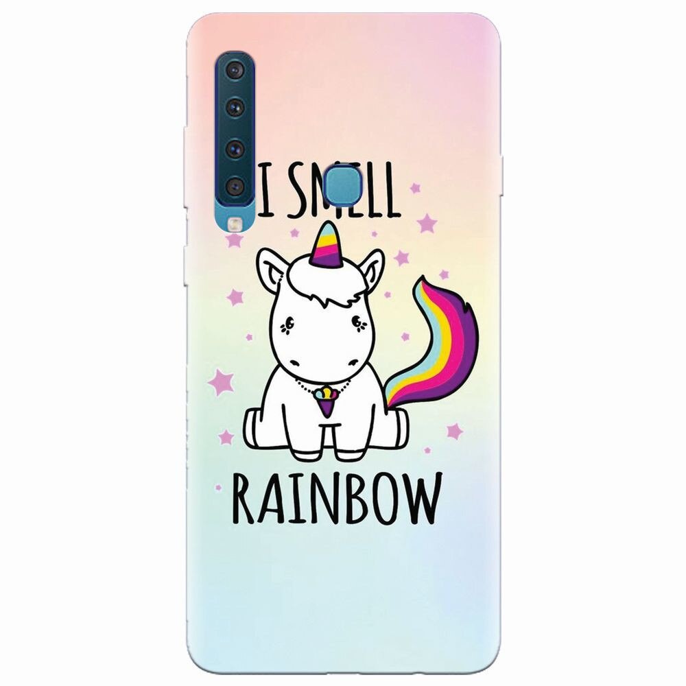 Husa silicon pentru Samsung Galaxy A9 2018, I Smell Rainbow