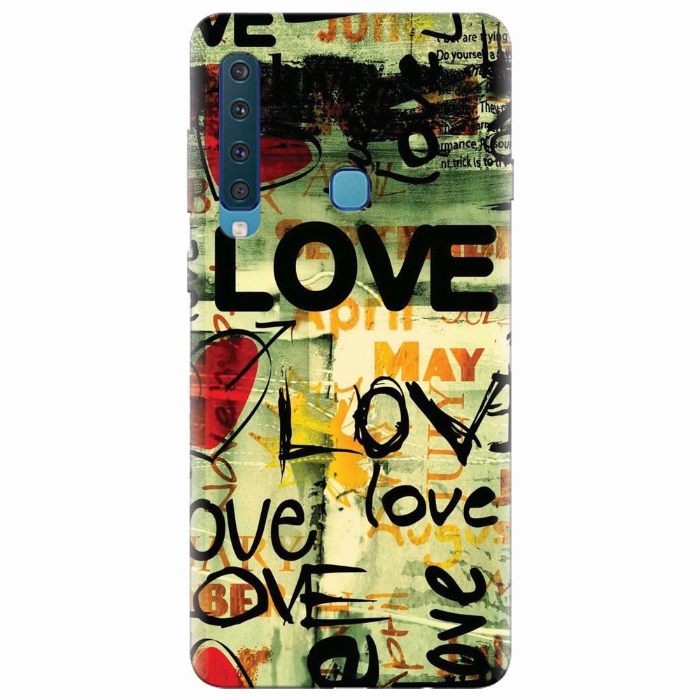 Husa silicon pentru Samsung Galaxy A9 2018, Love Artwork