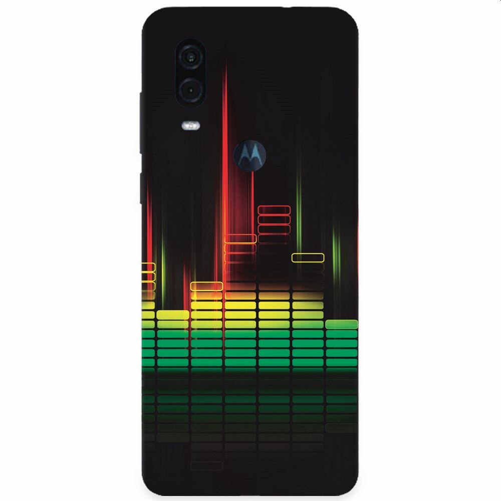 Husa silicon pentru Motorola One Vision, Abstract Dj Sound System