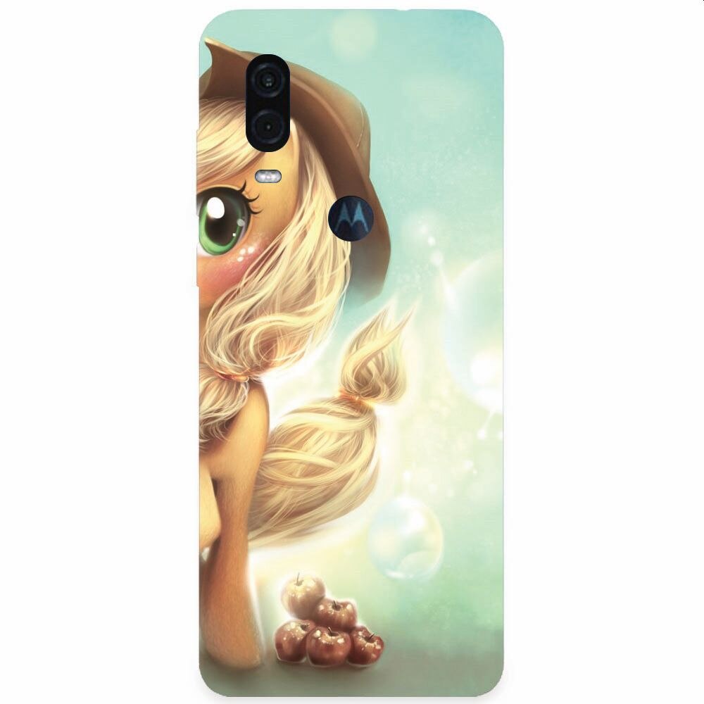 Husa silicon pentru Motorola One Vision, Applejack Pony Cute K