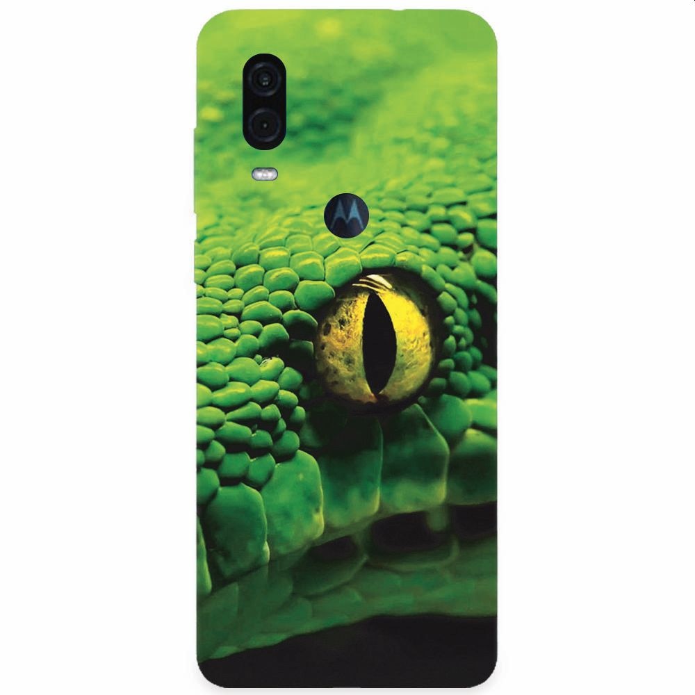 Husa silicon pentru Motorola One Vision, Animal Eye