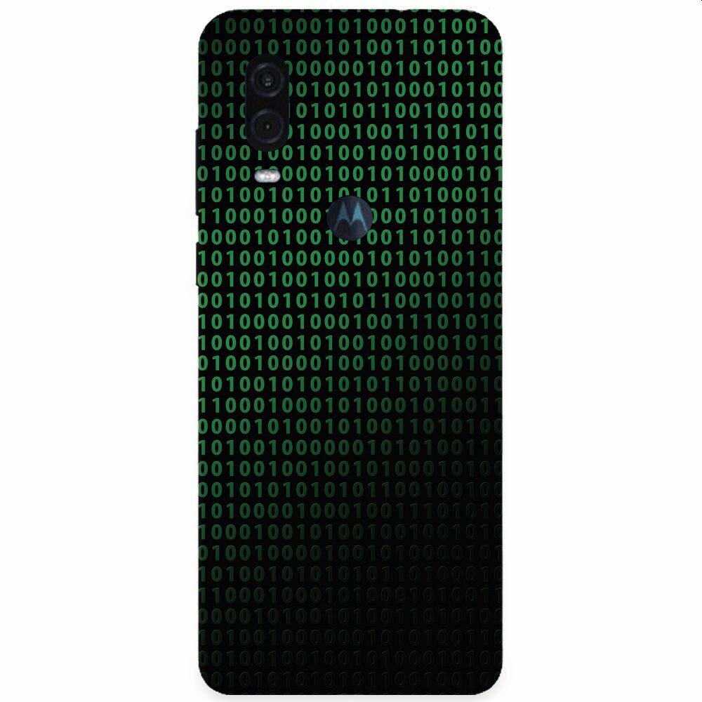 Husa silicon pentru Motorola One Vision, Binary Code
