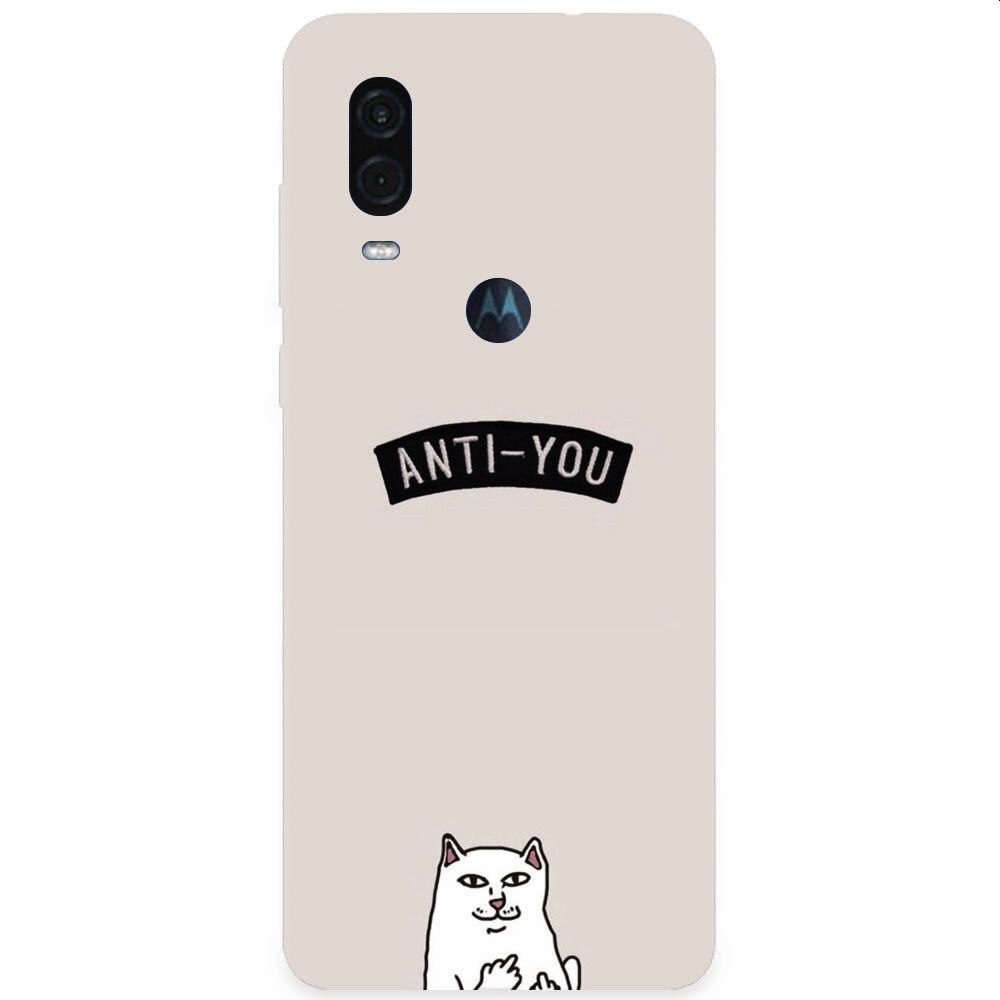 Husa silicon pentru Motorola One Vision, Anti You