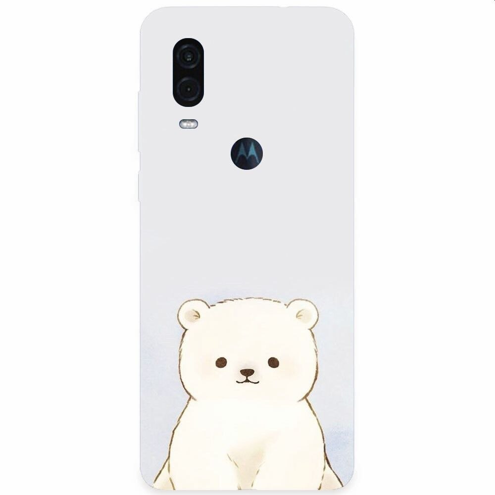 Husa silicon pentru Motorola One Vision, Bear