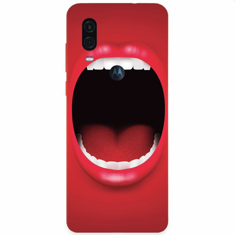 Husa silicon pentru Motorola One Vision, Big Mouth