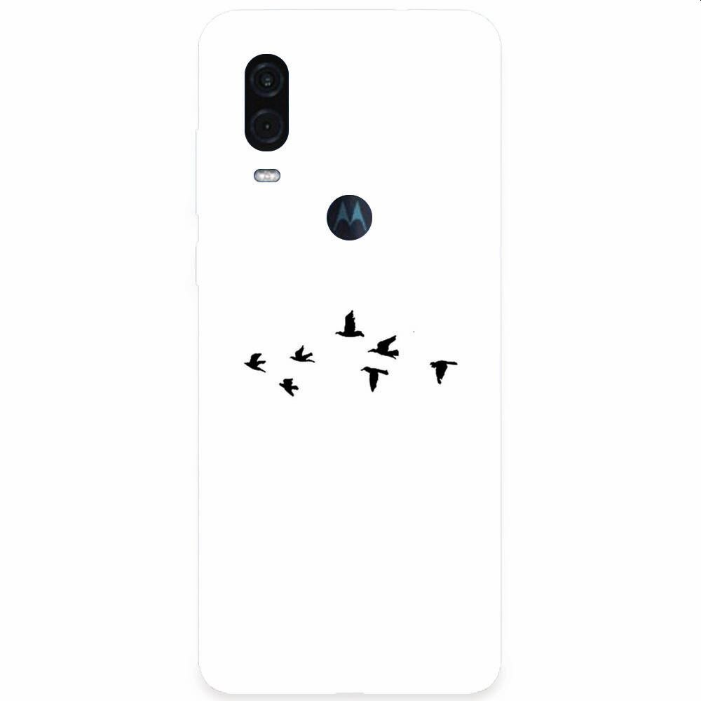 Husa silicon pentru Motorola One Vision, Birds