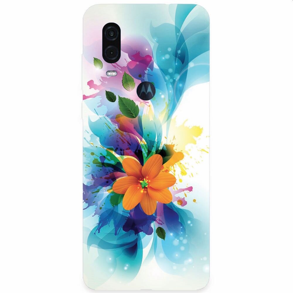 Husa silicon pentru Motorola One Vision, Flower 011
