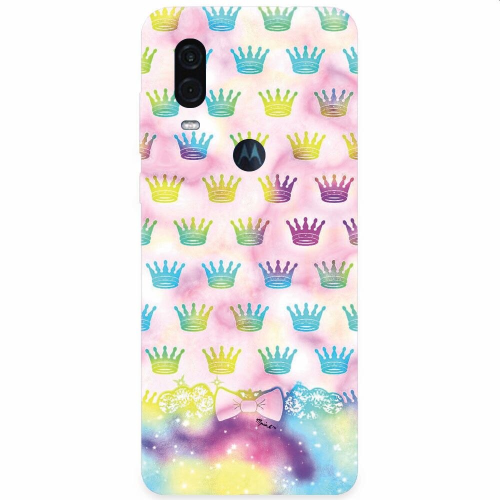 Husa silicon pentru Motorola One Vision, Girly Plus