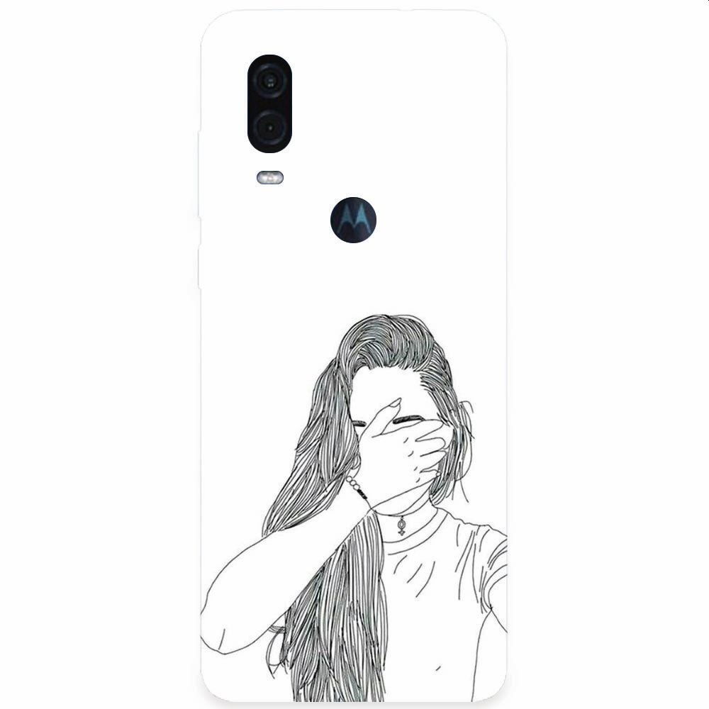 Husa silicon pentru Motorola One Vision, Dont Look